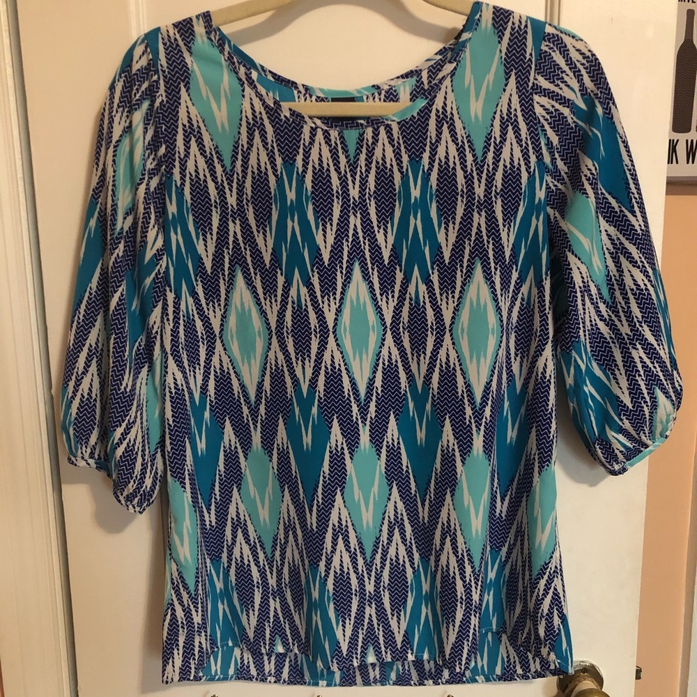 NWOT Francesca’s Multi Colored Blouse